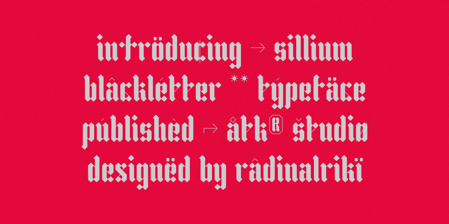 Sillium Regular Font preview